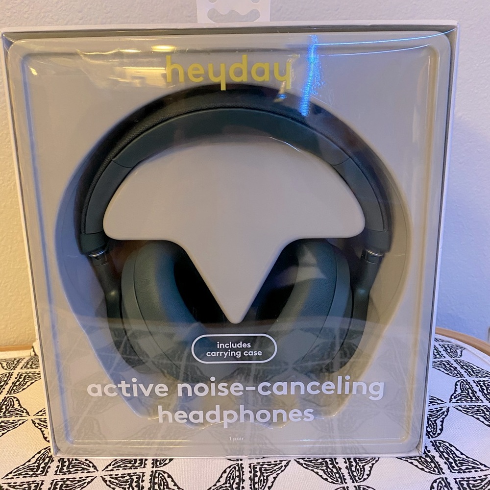 Heyday Active Noise Cancelling Headphones Green